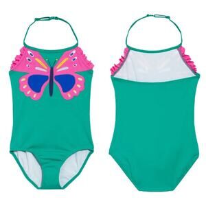 Mini Boden Appliqué One-Piece Butterfly Swimsuit